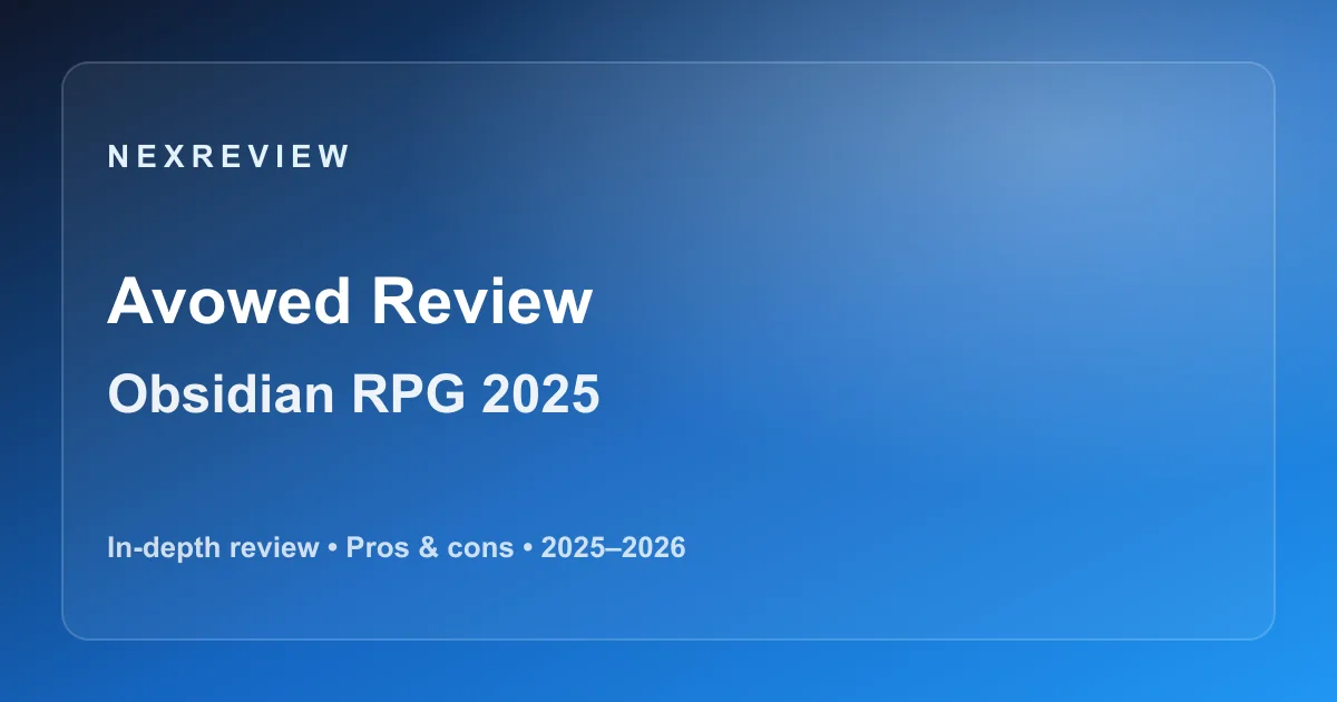 Avowed Review (2025) — Combat, Choices, Performance & Verdict
