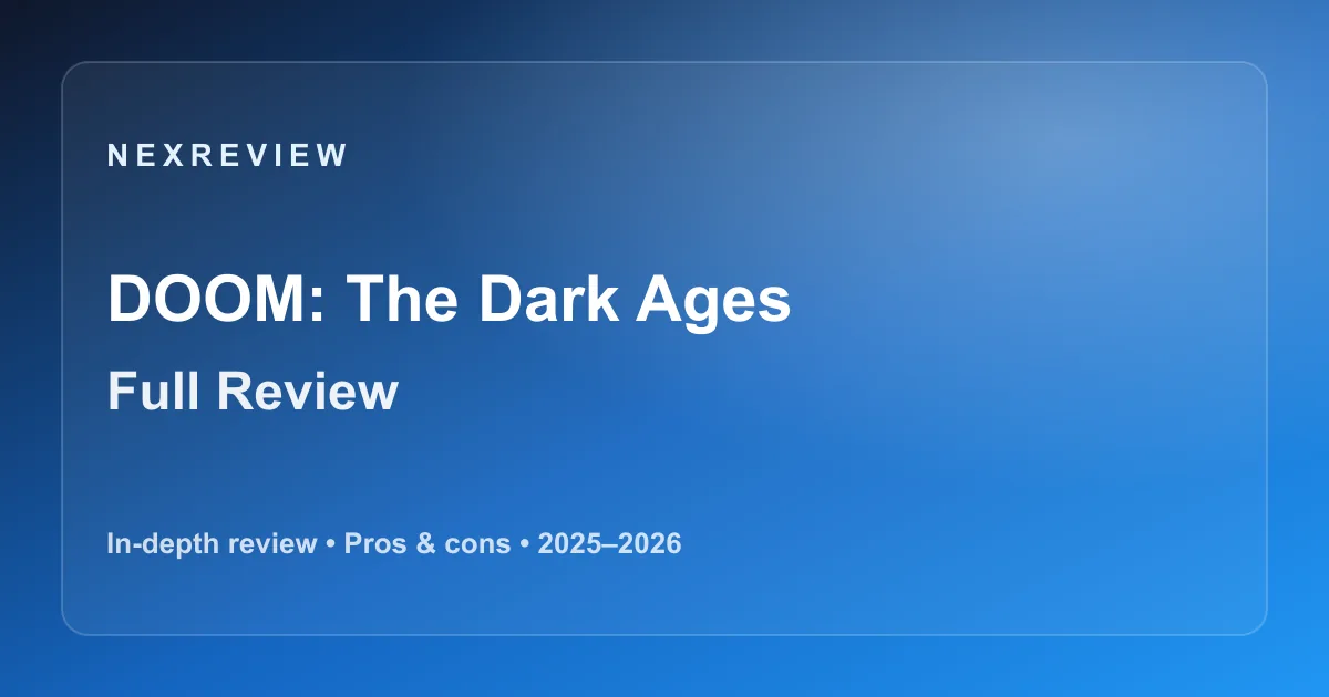 DOOM The Dark Ages Review (2025) — Combat, Weapons, Performance & Verdict
